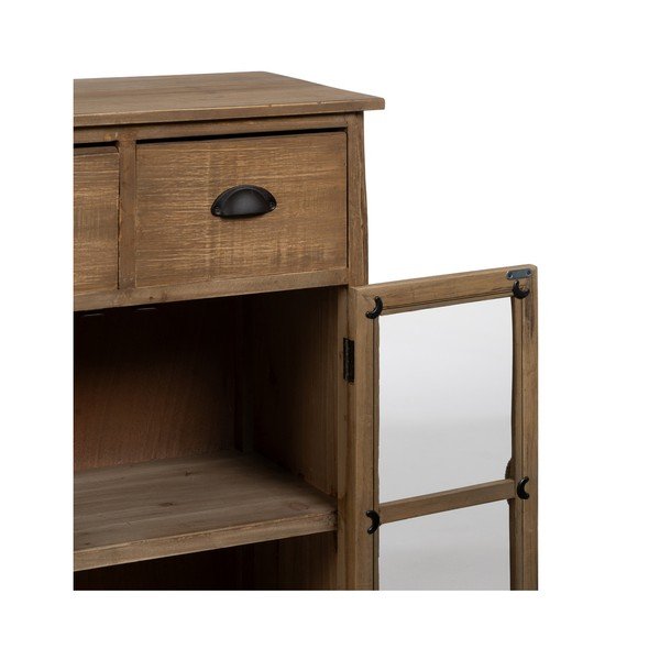 Witryna z litego drewna jodłowego 64x92,5 cm – Ixia-image-4