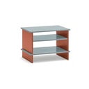 Ceglasto-szara szafka nocna z półką Inari – Teulat