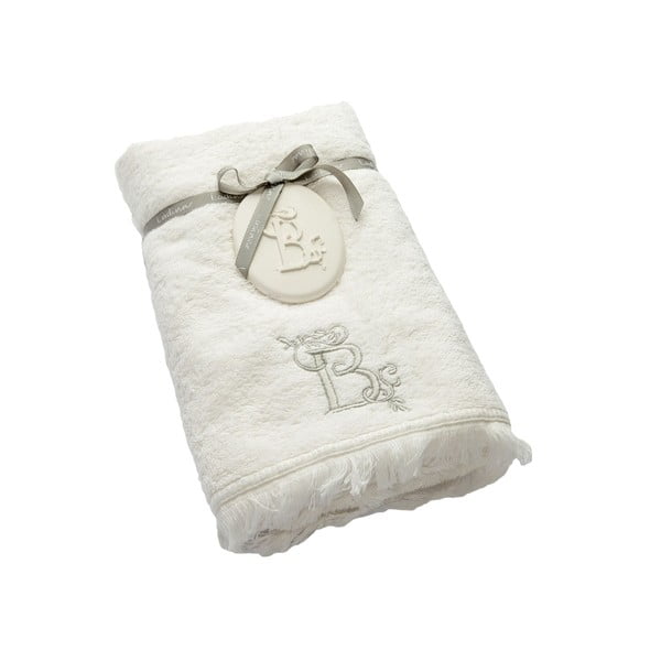 Ręcznik z inicjałem B, 50x90 cm