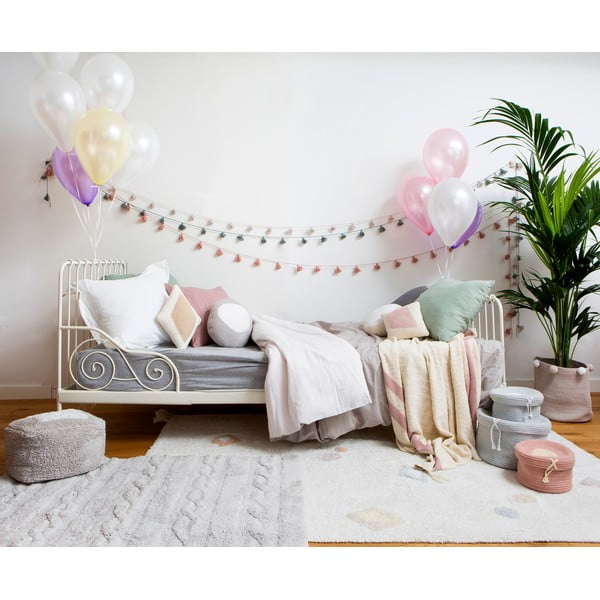 Kremowy bawełniany dywan dziecięcy tkany ręcznie odpowiedni do prania 140x200 cm Kim – Lorena Canals-image-1