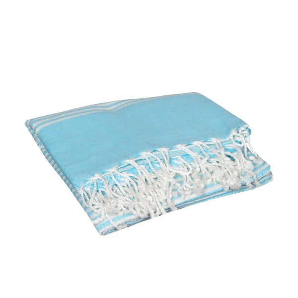 Ręcznik hammam Hermes Turquoise, 90x190 cm