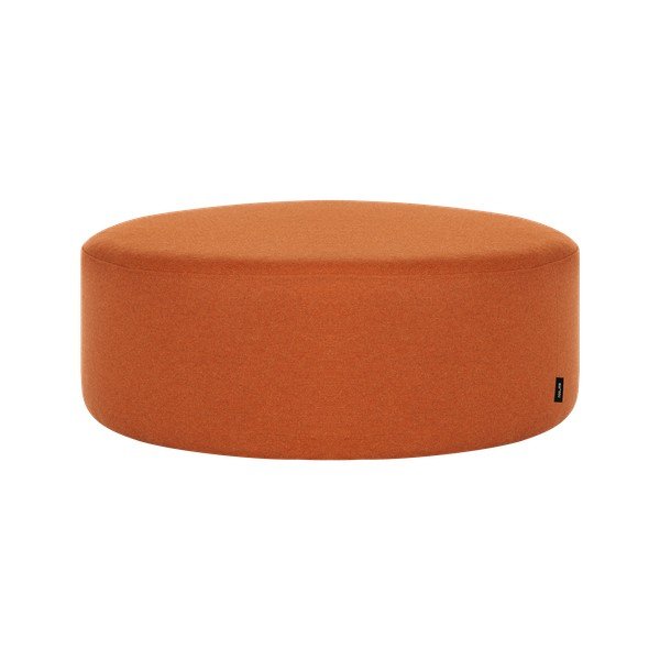 Wełniany puf w kolorze terakoty Folk – noo.ma