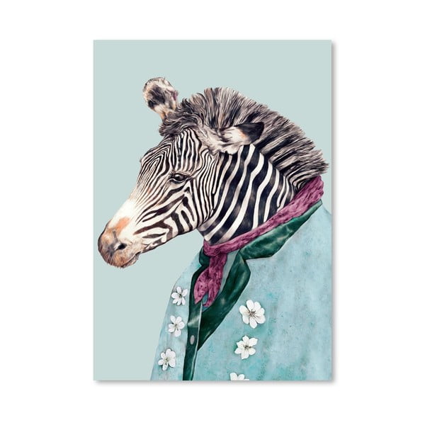 Plakat "Zebra", 30x42 cm