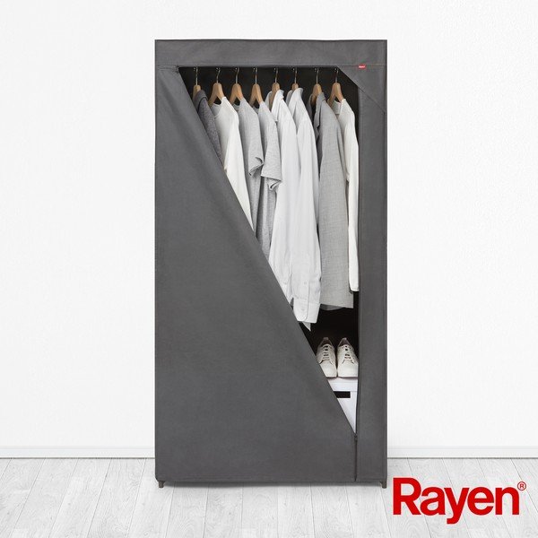 Szara tekstylna szafa 79x155 cm – Rayen-image-4