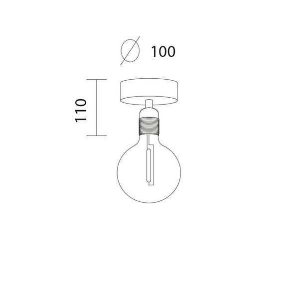 Lampa sufitowa ze złotą oprawką Sotto Luce Bi Elementary, ⌀ 33 cm-image-4