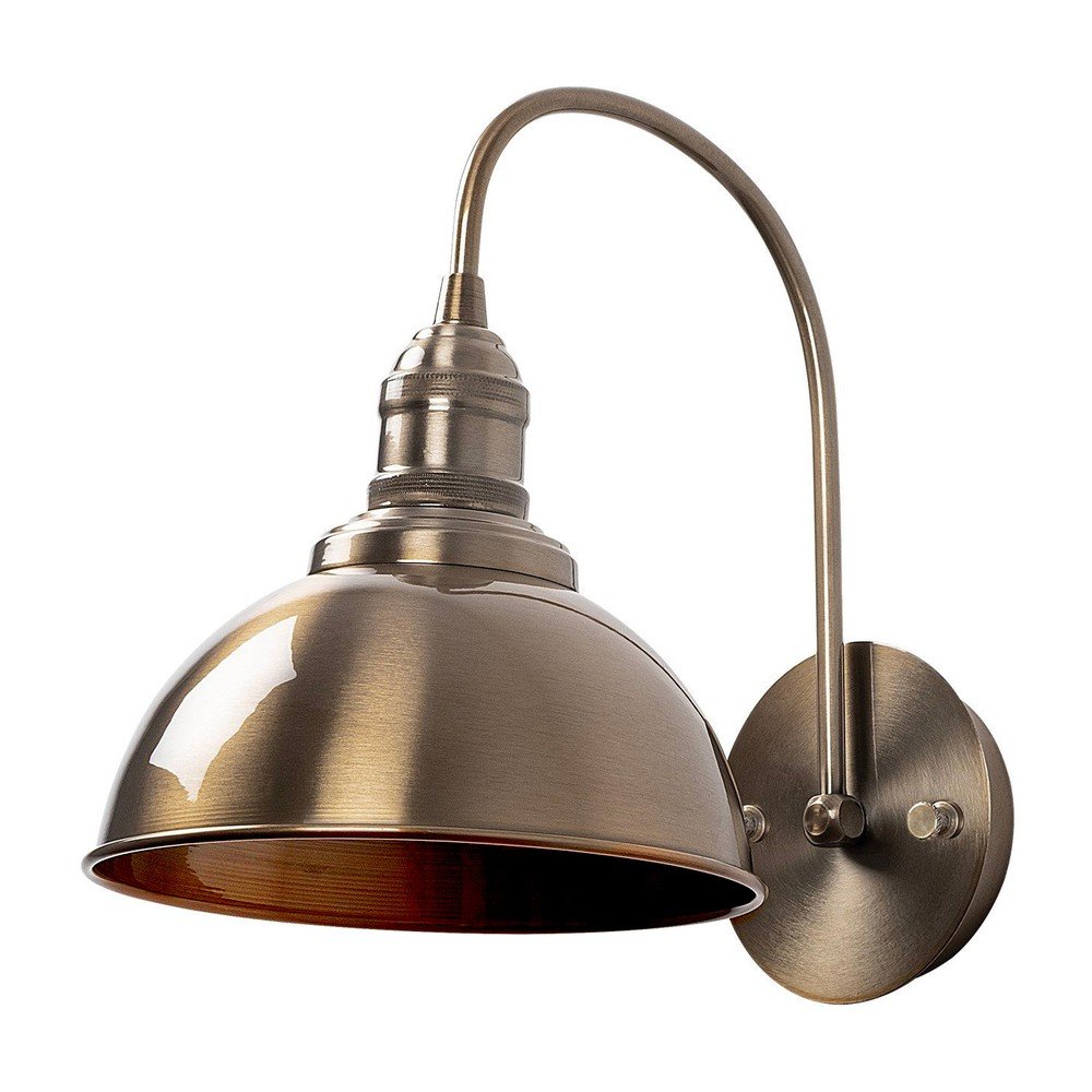 Kinkiet w kolorze mosiądzu ø 21 cm Varzan – Opviq lights