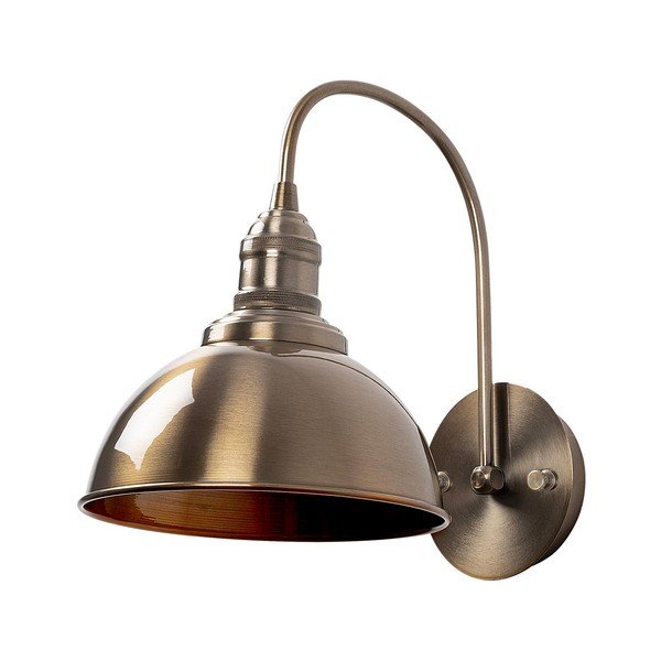 Kinkiet w kolorze mosiądzu ø 21 cm Varzan – Opviq lights