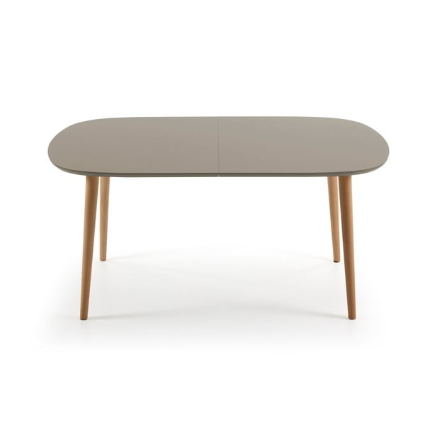 Szary rozkładany stół Kave Home Oakland, 160 x 100 cm-image-2