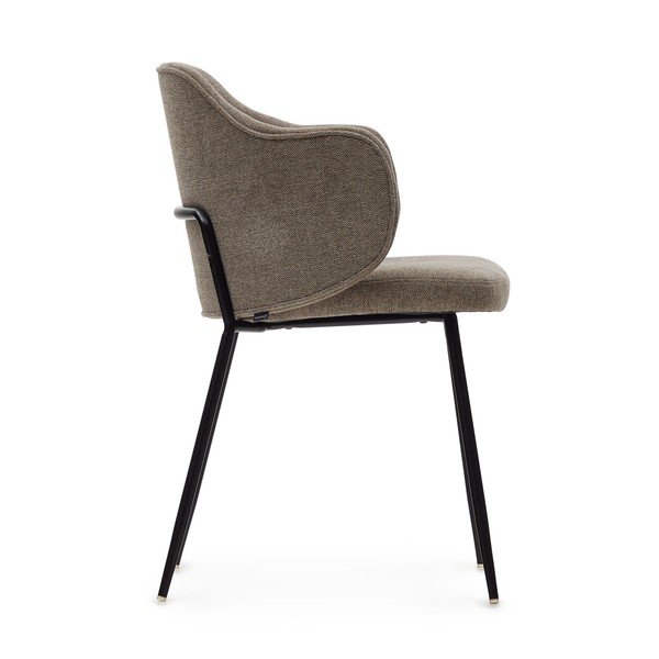 Brązowe tapicerowane fotele jadalniane zestaw 2 szt. Yunia – Kave Home-image-4