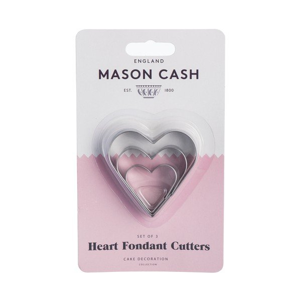 Zestaw 3 foremek ze stali nierdzewnej w kształcie serca Mason Cash-image-1
