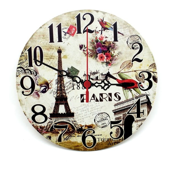 Zegar ścienny Natural Paris, 30 cm