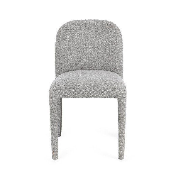 Szare krzesło z materiału bouclé Antara – Bizzotto-image-2
