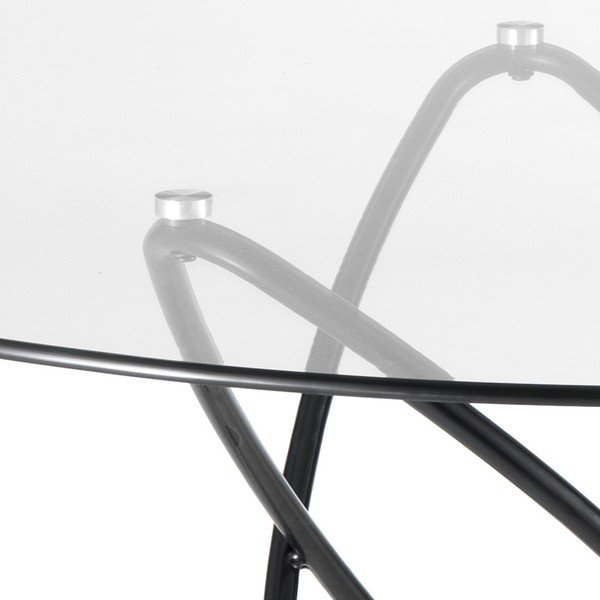 Stół z blatem ze szkła hartowanego Tomasucci Hula Hoop, ⌀ 120 cm-image-2