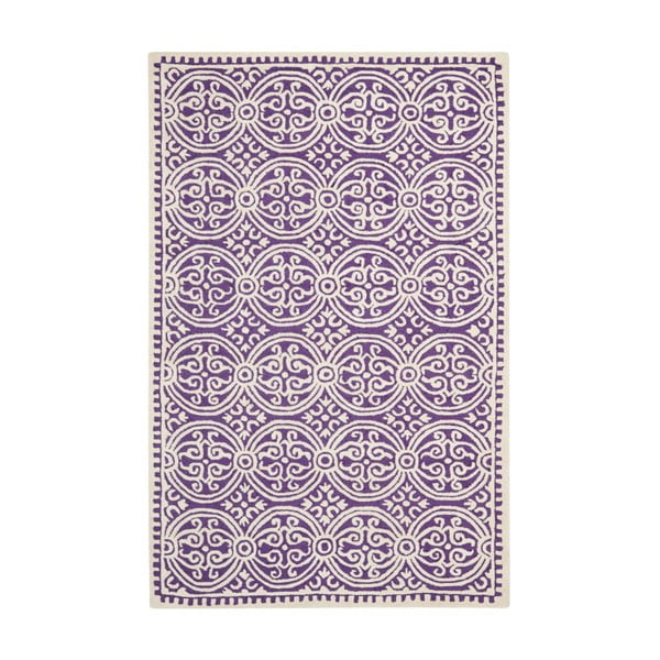 Wełniany dywan Safavieh Marina Purple, 243x152 cm