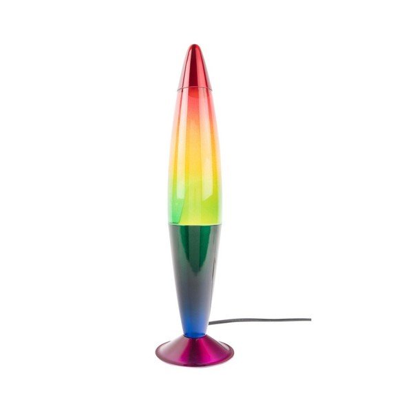 Zielona szklana lampa lawa (wysokość 41,5 cm) Rainbow Rocket Lava – Leitmotiv