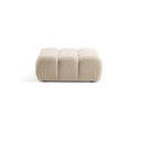 Beżowy podnóżek modułowy z materiału bouclé Bellis – Micadoni Home