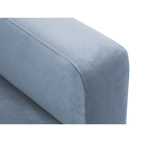 Jasnoniebieska aksamitna sofa Kooko Home Harmony, 220 cm-image-1