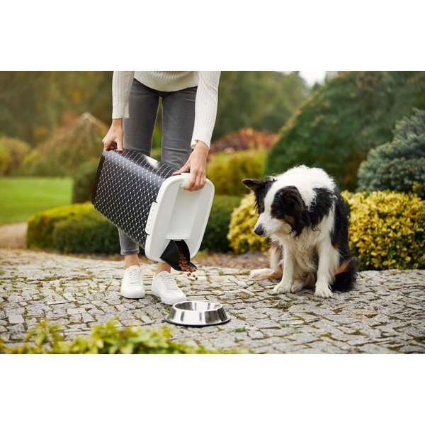 Czarny pojemnik na karmę 25 l Cody – Rotho-image-1