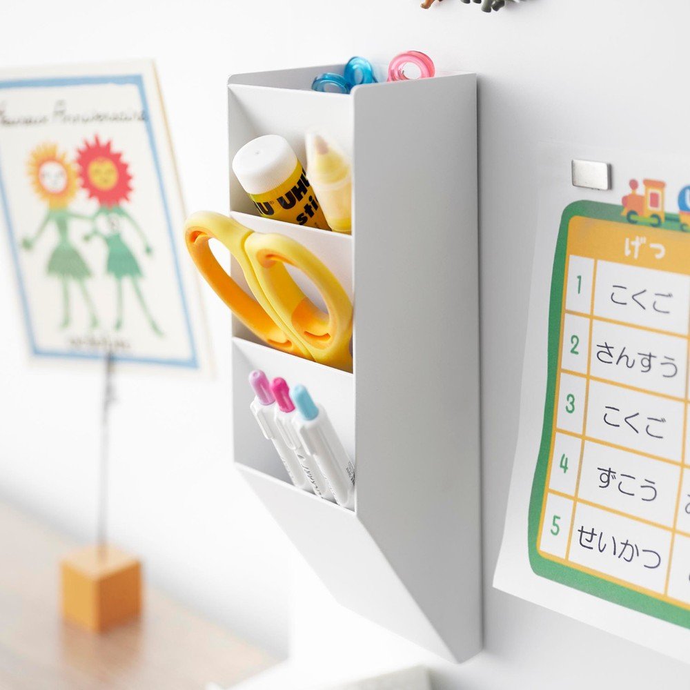Biały metalowy organizer na artykuły papiernicze Tower – YAMAZAKI (zdjęcie 5)