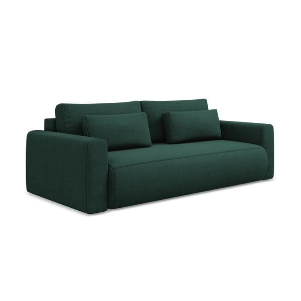 Zielona rozkładana/ze schowkiem sofa 238 cm Kapua – Makamii-image-1
