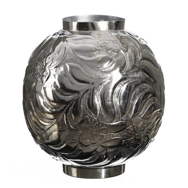 Okrągły wazon aluminiowy Ixia Flores