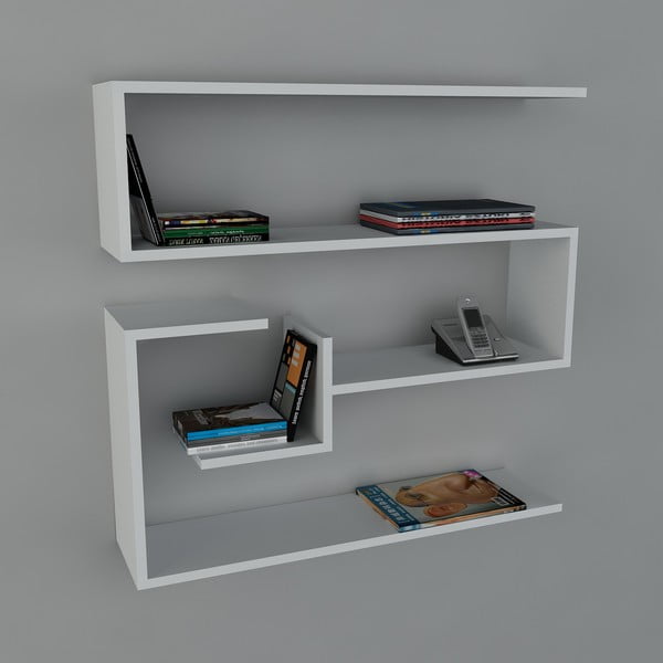 Półka Confier Book White, 22x90x87 cm