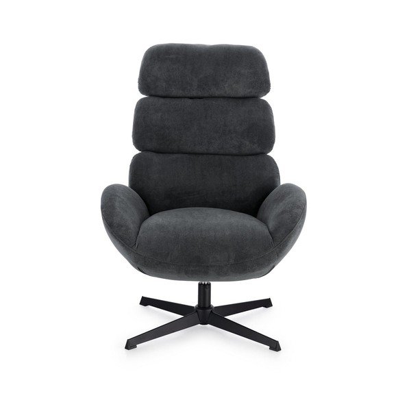 Czarny obrotowy fotel Violante – Bizzotto-image-2