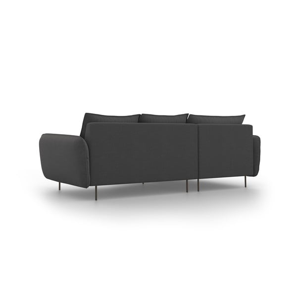 Ciemnoszara sofa narożna Cosmopolitan Design Vienna, lewostronna-image-3