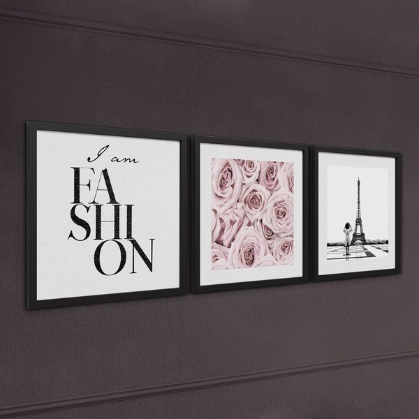 Obrazy zestaw 3 szt. 30x40 cm Parisienne – Styler-image-2