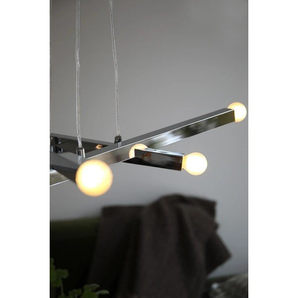 Metalowa lampa wisząca w kolorze srebra Stack – Markslöjd-image-3