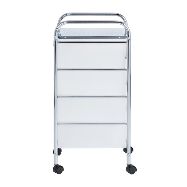 Regał łazienkowy na kółkach z 4 szufladami Wenko Messina-image-1