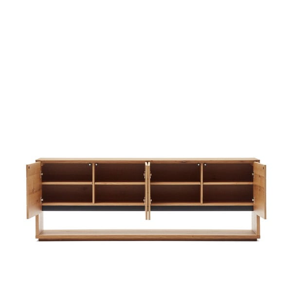 Niska komoda w dekorze dębu 200x74 cm Alguema – Kave Home-image-2