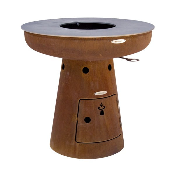 Brązowy grill zewnętrzny opalany drewnem Remundi Nero M, ø 82 cm-image-2