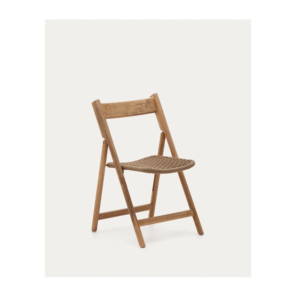 Brązowe drewniane krzesło ogrodowe Dandara – Kave Home