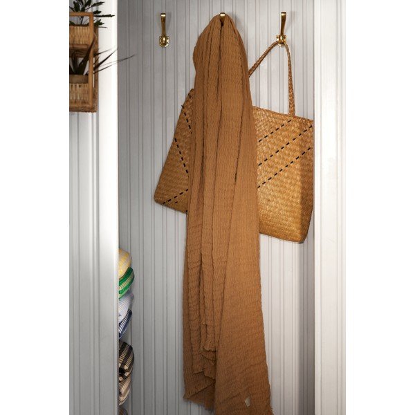 Beżowa narzuta na łóżko dwuosobowe 190x240 cm Reloved – JUNA-image-4