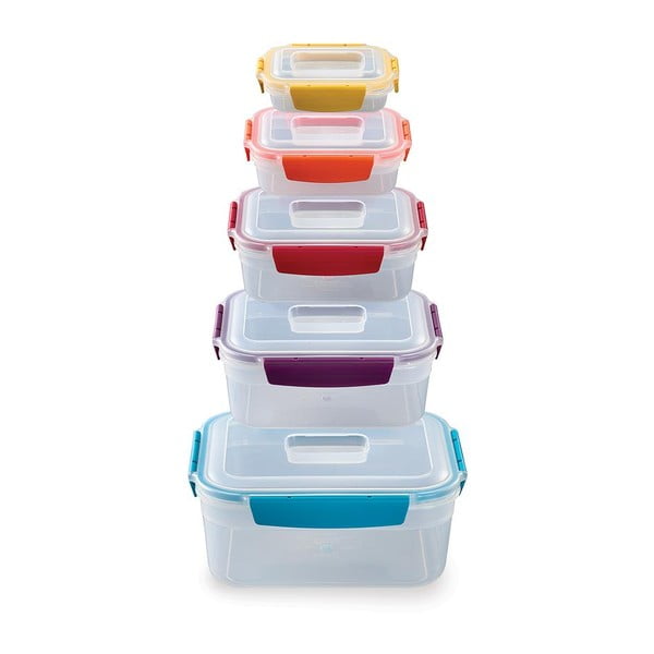 Kompaktowy komplet 5 pojemników Joseph Joseph Nest Lock-image-3