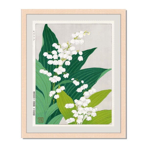 Obraz w ramie Liv Corday Asian Lily Of The Valley, 40x50 cm