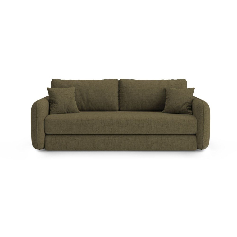 Zielona rozkładana sofa 225 cm Dormi – Micadoni
