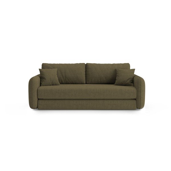 Zielona rozkładana sofa 225 cm – Micadoni 