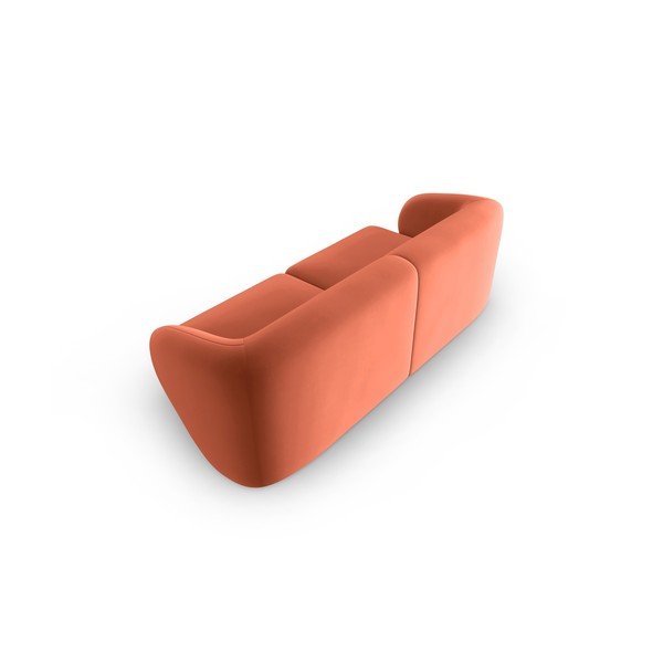 Różowa aksamitna sofa 188 cm Paolo – Milo Casa-image-3