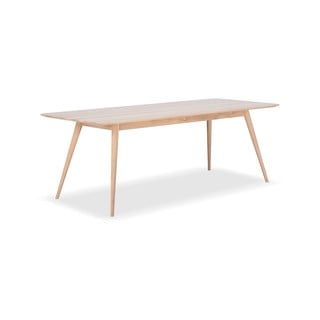 Stół z litego drewna dębowego Gazzda Stafa, 220x90 cm