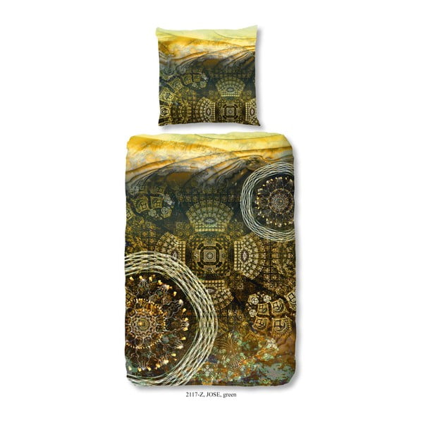 Pościel jednoosobowa z satyny bawełnianej Muller Textiels Jose, 140x200 cm