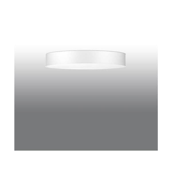 Biała lampa sufitowa z tekstylnym kloszem ø 90 cm Herra – Sollux-image-3