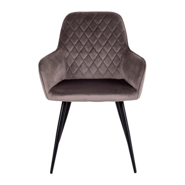 Jasnobrązowe tapicerowane fotele jadalniane zestaw z podłokietnikami 2 szt. Harbo – House Nordic-image-2