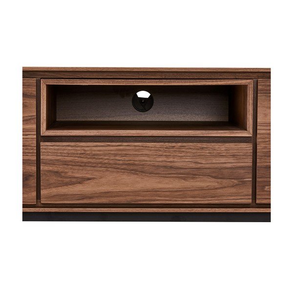 Brązowa szafka pod TV w dekorze drewna orzecha Furnhouse Tokyo-image-4