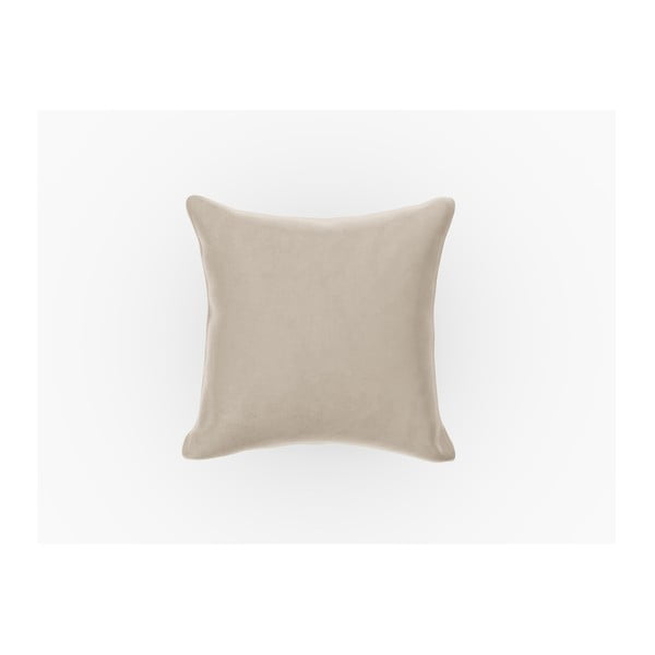 Beżowa aksamitna poduszka do sofy modułowej Rome Velvet – Cosmopolitan Design