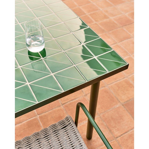 Stalowy stół ogrodowy 91x182 cm Maurina – Kave Home-image-4