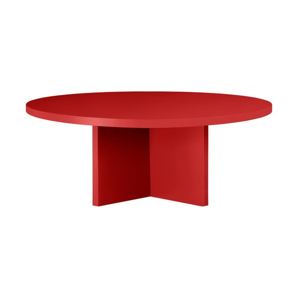 Czerwony okrągły stolik ø 100 cm Pausa – Really Nice Things-image-4