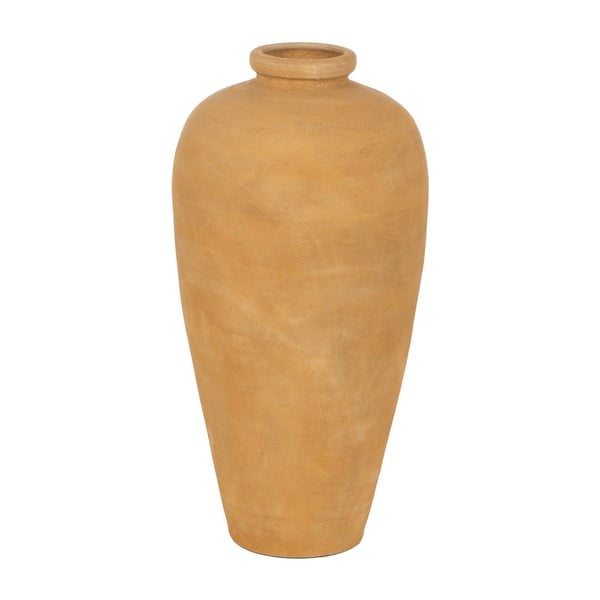 Musztardowy ceramiczny wysoki wazon (wysokość 60 cm) Eufen – Ixia