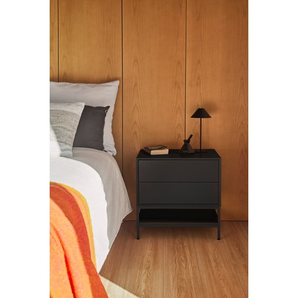 Czarna szafka nocna Platt – Teulat-image-1